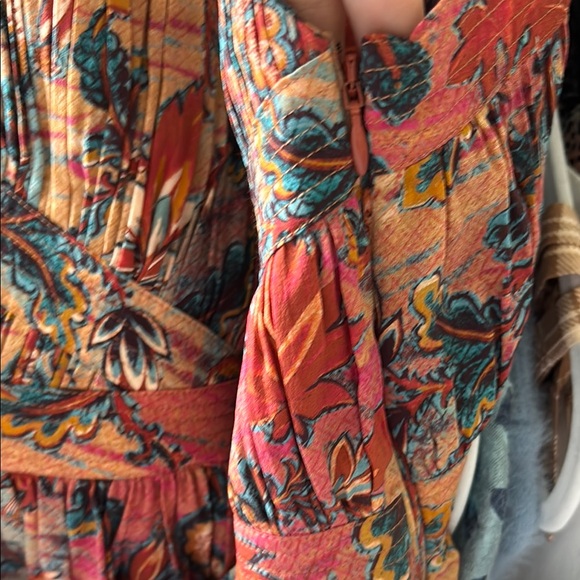 Ulla Johnson Floral Silk Cut Out Top - Multicolor Blouse size 8 - Picture 5 of 8